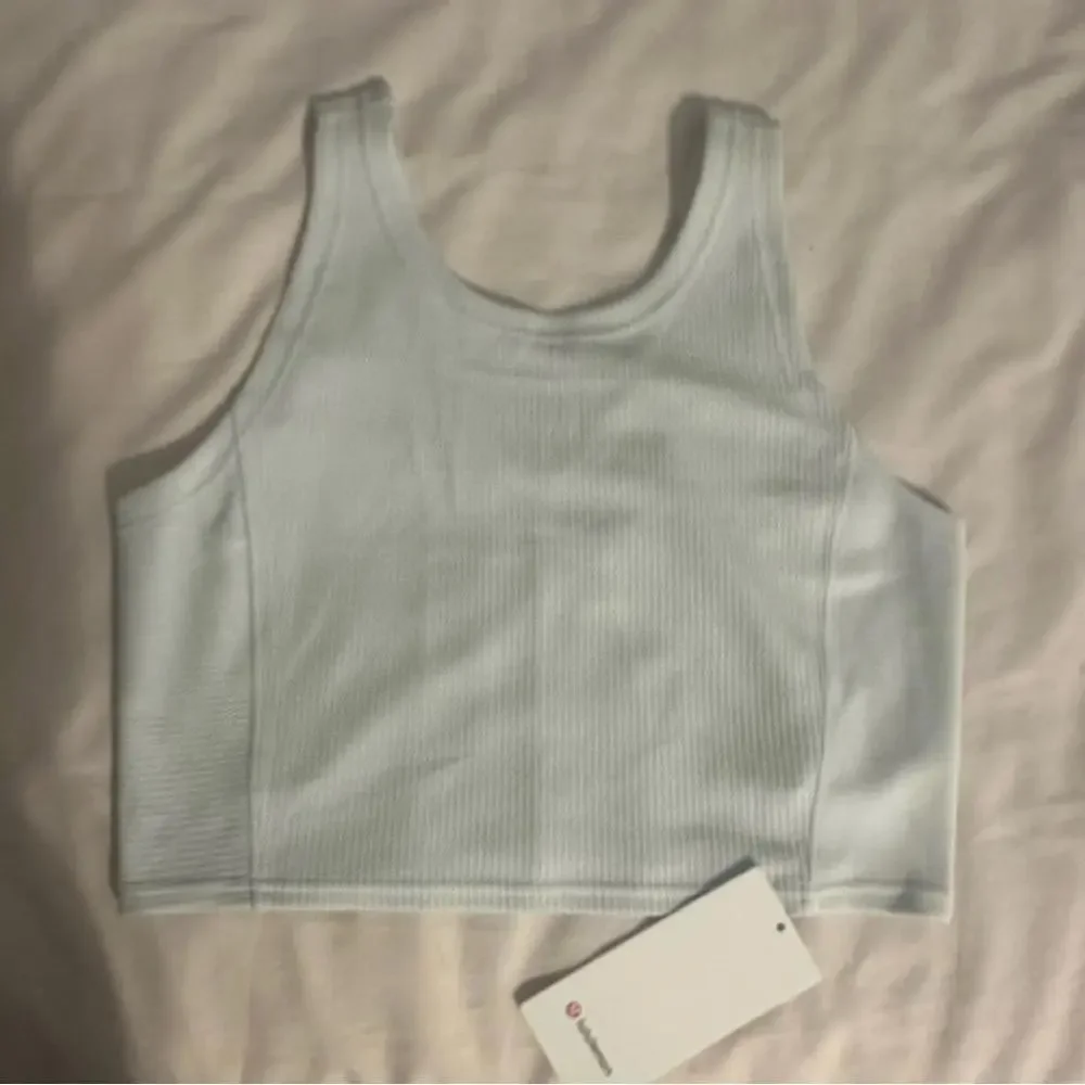 Lululemon Athletica Ribbed Softstreme Cropped Tank White